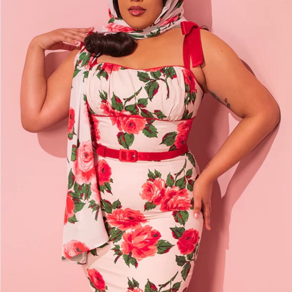 Vixen by Micheline Pitt Floral Dress